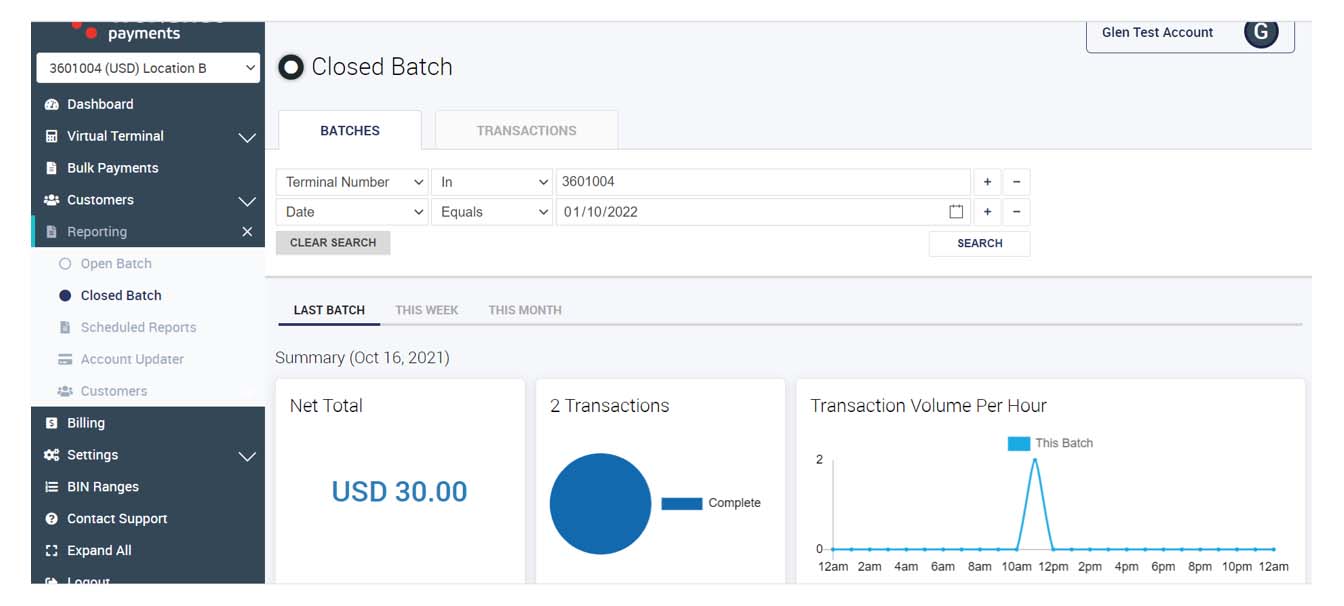 Closed Batch Reports